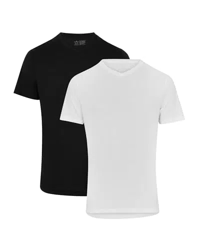 Herren Organic T-Shirt Rund- und V-Ausschnitt aus Modal und Bio-Baumwolle