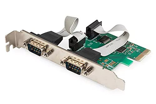 DIGITUS IO-Karte PCIe 2-Port DSUB-9 Serielle Schnittstellen-Karte ASIX99100