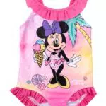 Disney Minnie Mouse Badeanzug mit Rüschen für Mädchen - Kinder Schwimmanzug