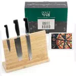 Dolce Mare Messerblock magnetisch aus Bambus – Design Messerleiste für Küchenmesser