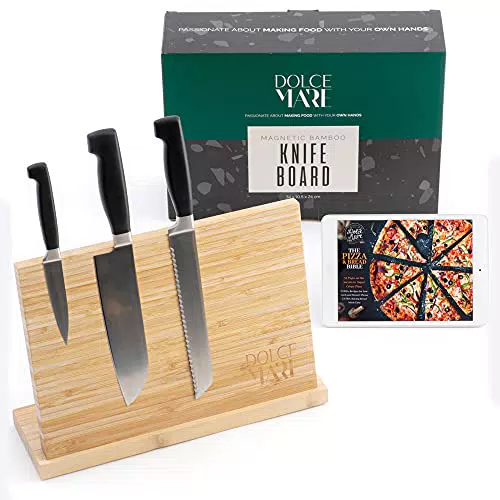 Dolce Mare Messerblock magnetisch aus Bambus – Design Messerleiste für Küchenmesser