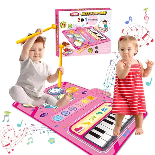 DQMOON Musikmatte für Kinder – Geschenkidee für Jungen und Mädchen 3-6 Jahre