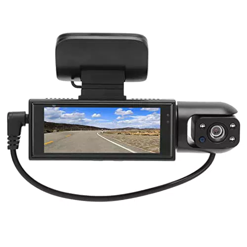 Dual Dash Cam - HD Auto-Fahrrekorder mit Nachtsicht und Rückfahrmonitor