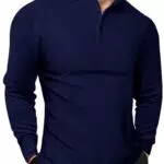 Elegancity Herren Langarm Poloshirts Gestrickt Casual Golf Sports Tops