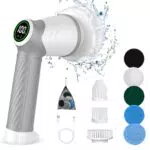 Reinigungsbürste Spin Scrubber – Schnurlos mit 7 Köpfen und LED-Anzeige