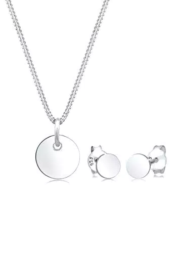 Elli Schmuckset Geo Basic Trend aus 925 Sterling Silber für Damen