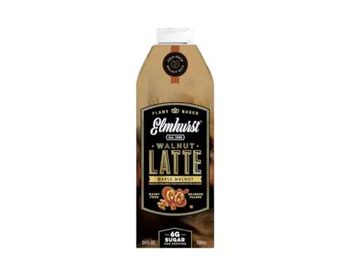 Elmhurst 1925 Walnuss-Latte mit Ahornsirup und Cold Brew Kaffee, vegan