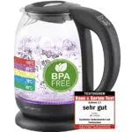 EMERIO Wasserkocher WK-119255.5 mit Temperaturwahl, BPA-frei, 2200W