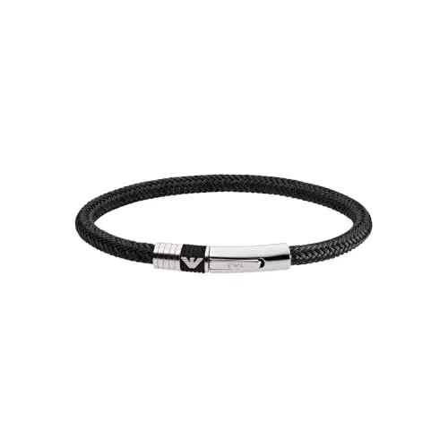 Emporio Armani Armband Für Männer, 18.50Cm Silbernes Edelstahlarmband
