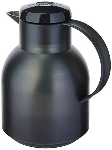 Emsa Samba Isolierkanne 505490, 1 Liter, Quick Press Verschluss