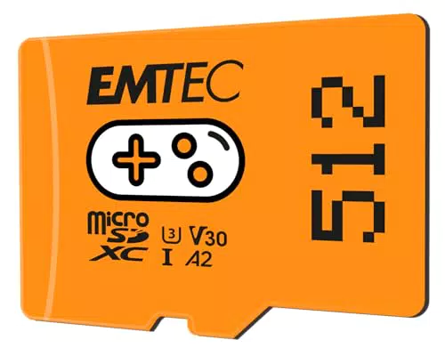 Emtec ECMSDM512GXCU3G MicroSD-Karte 512 GB, 95 MB/s Schreibgeschwindigkeit