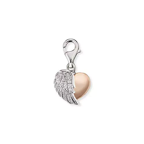 Engelsrufer Charm Anhänger "With Love" Herzflügel aus Sterling Silber, Nickelfrei