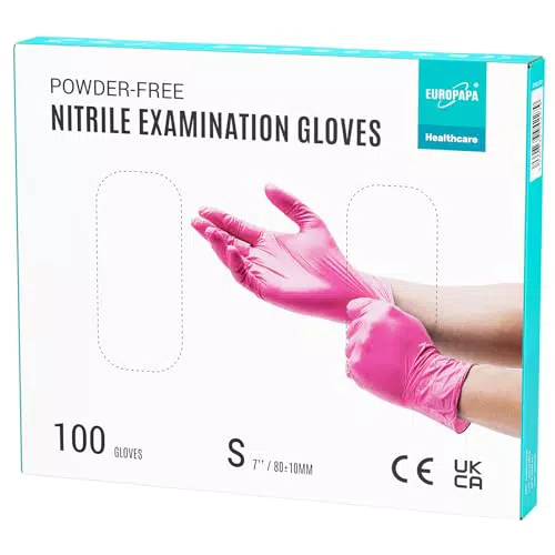 EUROPAPA Nitrilhandschuhe - Einweghandschuhe puderfrei und latexfrei