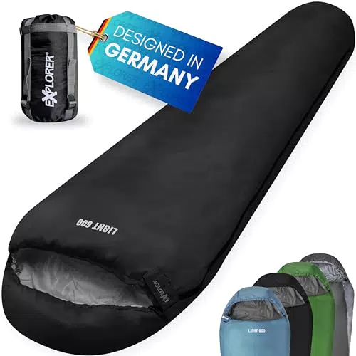 EXPLORER® Light 600 Sommerschlafsack für Camping und Trekking – Ultraleicht 210x75cm