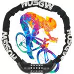 Fahrradschloss Kette 120 cm - Hochsicherheits Kettenschloss für Motorrad und Roller