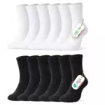 FALARY Herren Business Socken - Atmungsaktive Baumwolle Crew-Socken