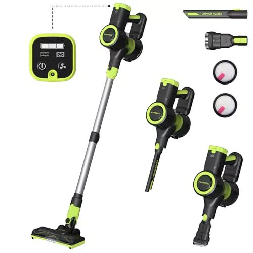 FAMIVAC Akku Staubsauger 40KPA - Tragbarer Kabellos Staubsauger mit starkem Motor