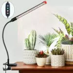 FECiDA Pflanzenlampe 9W, Vollspektrum Grow Light mit Timer für Zimmerpflanzen