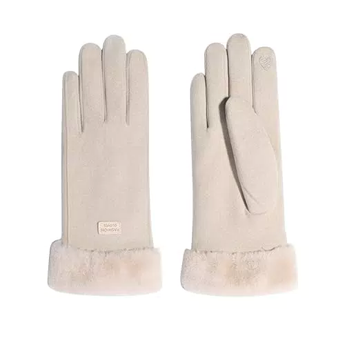 Feelorna Winterhandschuhe für Frauen - Winddicht & Touchscreen-kompatibel