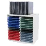 Fellowes CD Aufbewahrungsturm mit Selbstauswurf-System, horizontal und vertikal