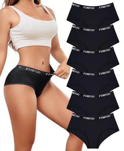 FINETOO Damen Baumwollunterwäsche - Bequeme Schlüpfer und Pantys für Frauen