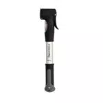 FISCHER Mini-Luftpumpe mit Manometer und Doppelhub-Technik für alle Ventile