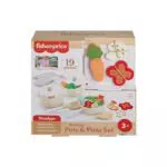 Fisher-Price Rollenspielset Coffee-to-Go aus Holz für Kinder ab 3 Jahren, HXT85