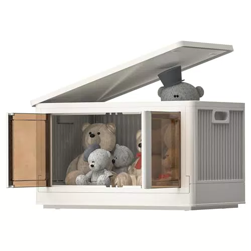 FLEXISPOT Aufbewahrungsbox mit Deckel – Stapelbare, faltbare Aufbewahrungslösung