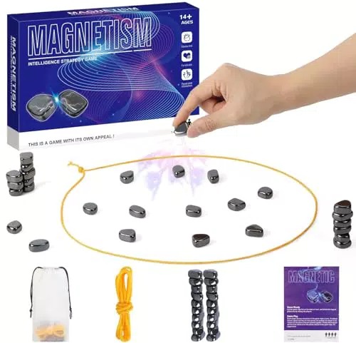 FLYGRRIV Magnetisches Schachspiel – Tragbares Magnetspiel für Familienpartys