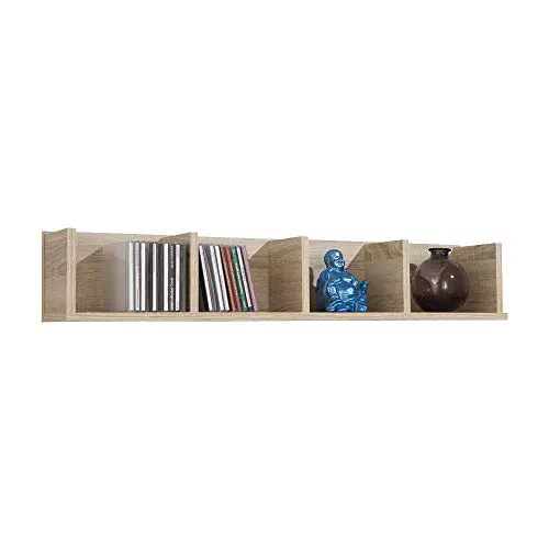 FMD Möbel Point 4 Wandregal, 92 x 16,5 x 17 cm, modernes Design