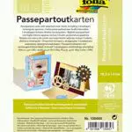 Folia Passepartouts rechteckig, ideal für Einladungen und Grußkarten
