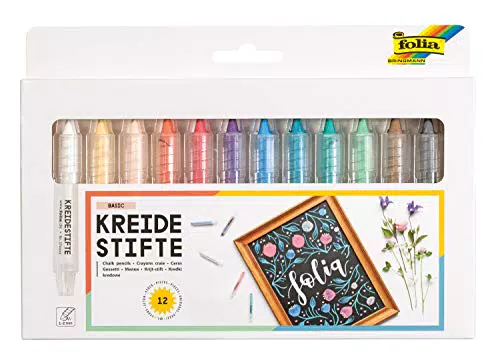 Folia Kreidestifte Set Basic – Marker für Tafel, Glas und glatte Oberflächen