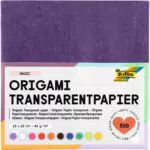 folia 825/1010 - Transparentpapier - Faltblätter, 10 x 10 cm