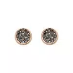 Fossil Ohrringe für Frauen Edelstahl, JF03263791, 10,2mm Durchmesser, 2mm Breite