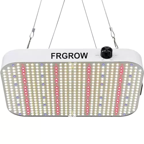 FRGROW LED Grow Lampe Dimmbar, 13000 Lumen, Vollspektrum Pflanzenlicht