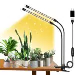 FRGROW LED Pflanzenlampe Vollspektrum für Zimmerpflanzen mit Timer und Dimmfunktion