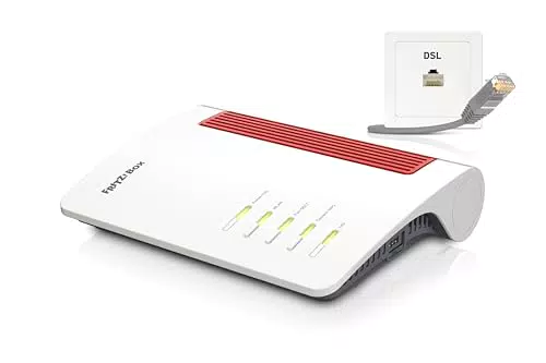 FRITZ!Box 7690 DSL-Router mit Wi-Fi 7 und 5.760 MBit/s, WLAN Mesh, DECT-Basis
