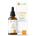 FürstenMED® Vitamin D3 K2 Tropfen hochdosiert - 25µg D3 & 37,5µg K2 pro Dosis