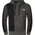 FULL TIME SPORTS Herren Fleece Panel Hoodie ohne Frontreißverschluss für Sport und Freizeit