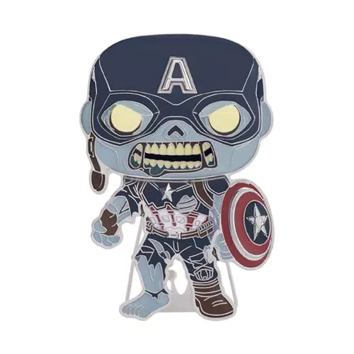 Funko Pop! Enamel Pin Captain America - Marvel What If - Zombie Captain America