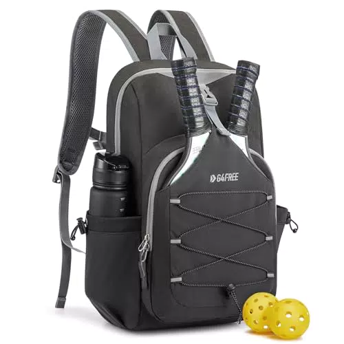 G4Free Pickleball-Rucksack für Damen und Herren, verstellbare Padeltasche