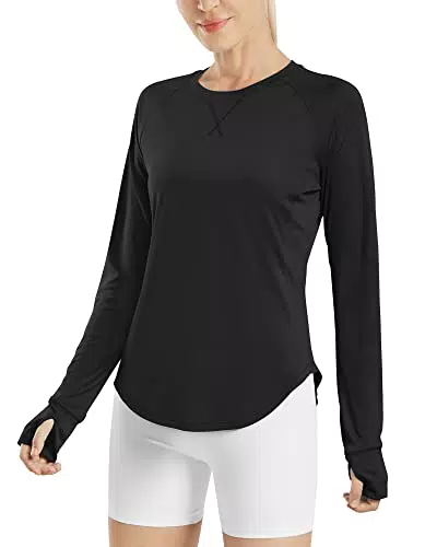 G4Free Langarm Sportshirts für Damen - UPF 50+ UV Schutz Activewear