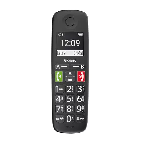Gigaset E290HX - DECT-Mobilteil für Senioren mit Ladeschale und Fritzbox-Kompatibilität