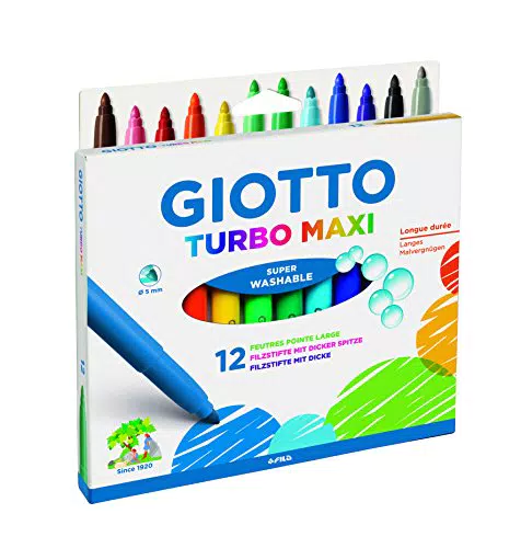 Giotto Turbo Maxi Fasermaler – Hochwertige Filzstifte für kreative Projekte