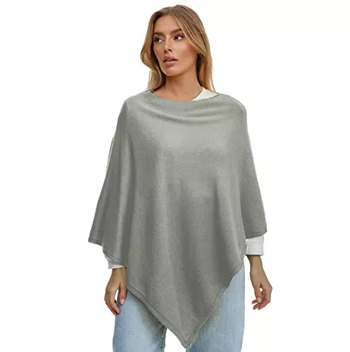 Glamexx24 Damen Strick Poncho Cape Eleganz und Komfort für Frühling und Herbst