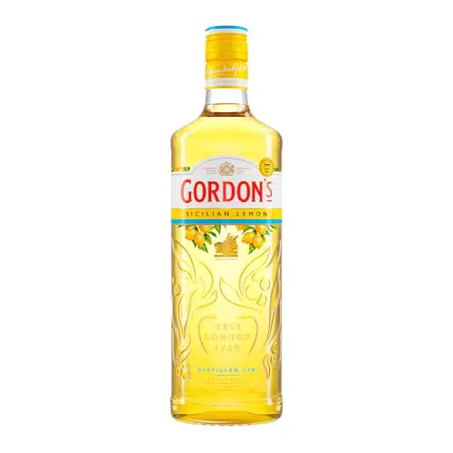 Gordon's Sicilian Lemon Gin - Handgefertigt mit Zitrusgeschmack, 37,5% vol