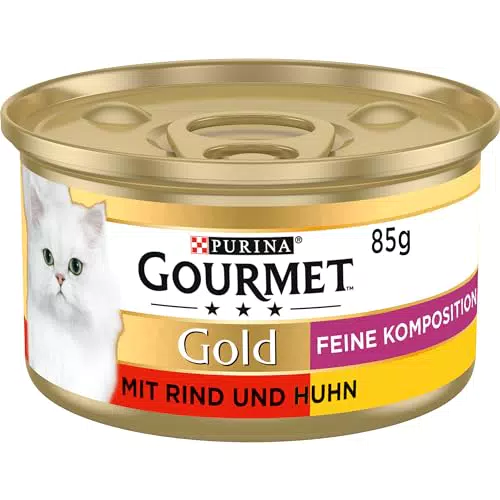 Purina Gourmet Gold Feine Komposition Katzenfutter mit Rind und Huhn