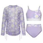 GRACE KARIN Badeanzug Set für Mädchen - Schnelltrocknender Bikini Tankini