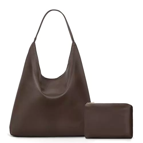 GSenhui Hobo Bag Damen - Weiche Leder Schultertasche Shopper Vintage Tasche