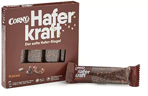 Corny Haferkraft Kakao - Vollkorn & Vegan Snackriegel für gesunde Ernährung
